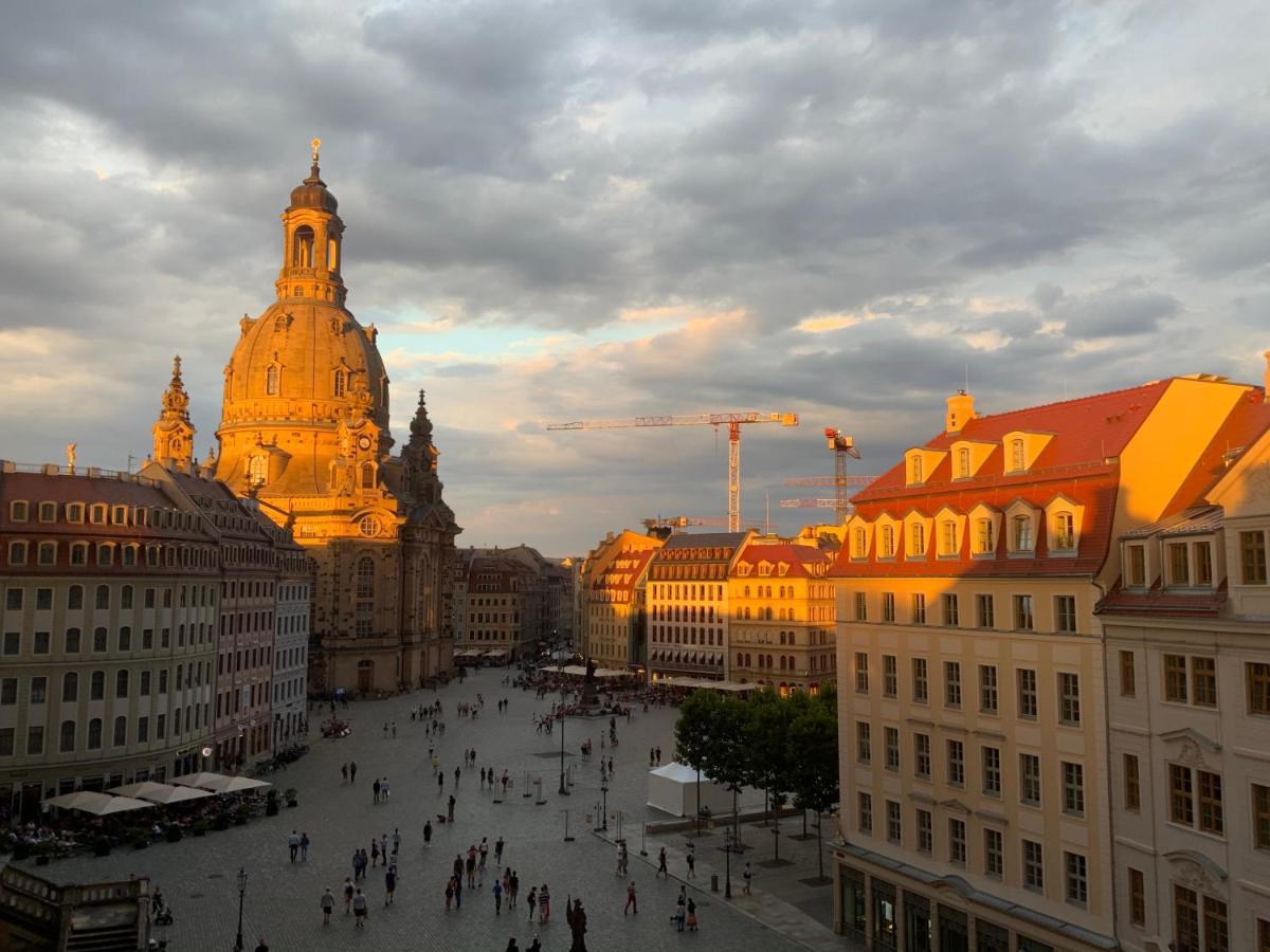 דרזדן Luxus Suite Mit Einmaligem Blick Auf Die Frauenkirche מראה חיצוני תמונה