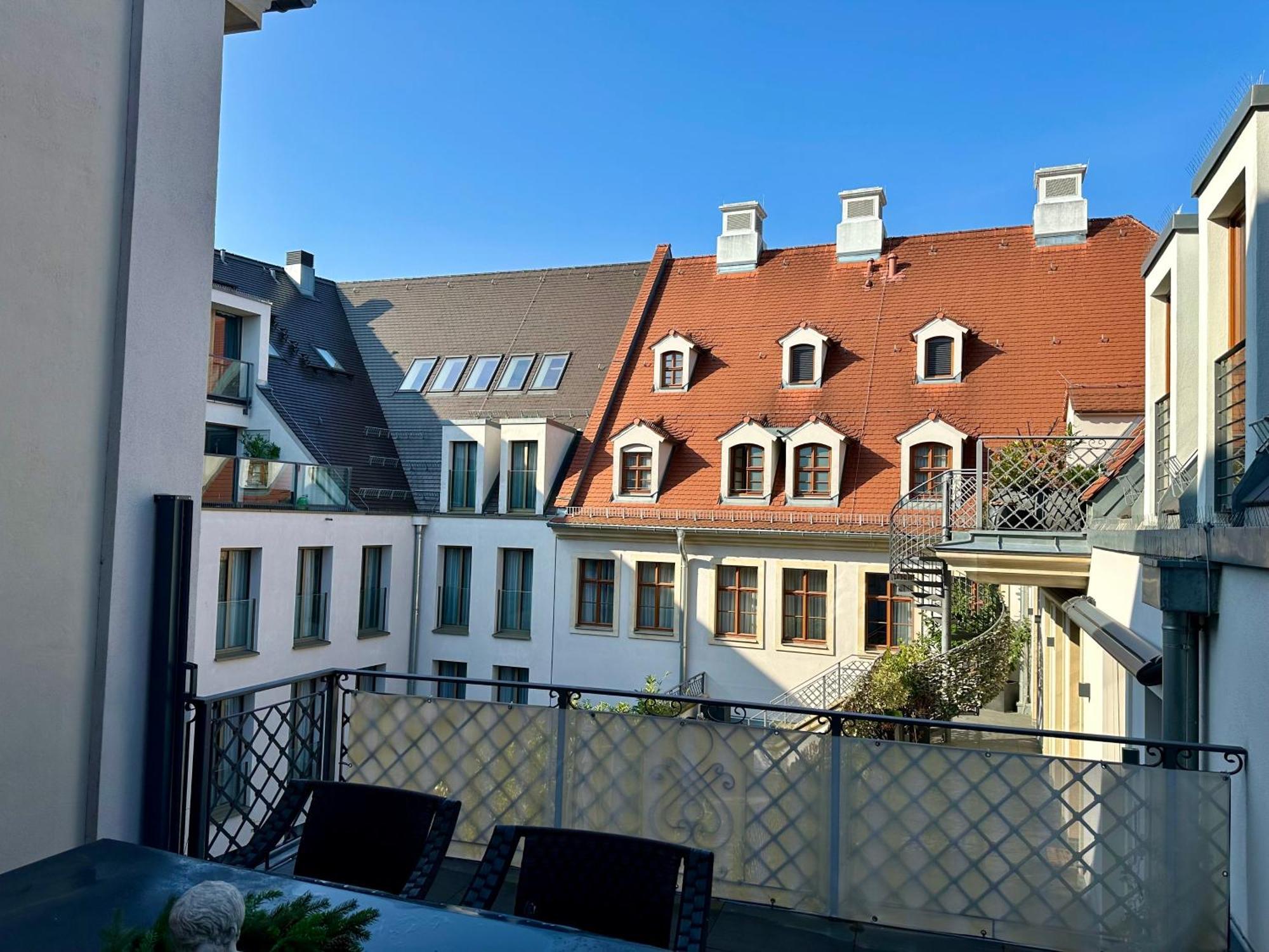 דרזדן Luxus Suite Mit Einmaligem Blick Auf Die Frauenkirche מראה חיצוני תמונה