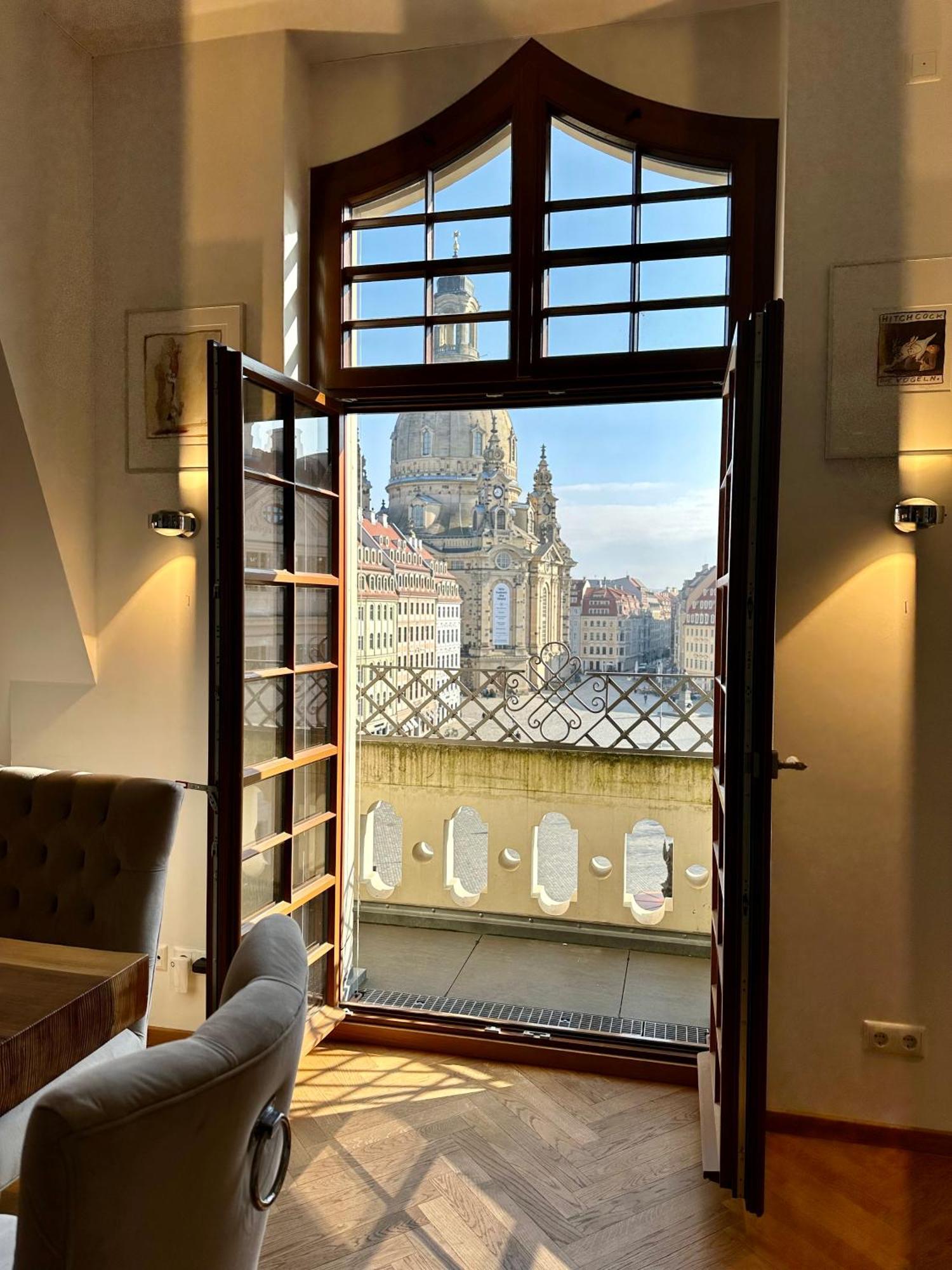 דרזדן Luxus Suite Mit Einmaligem Blick Auf Die Frauenkirche מראה חיצוני תמונה