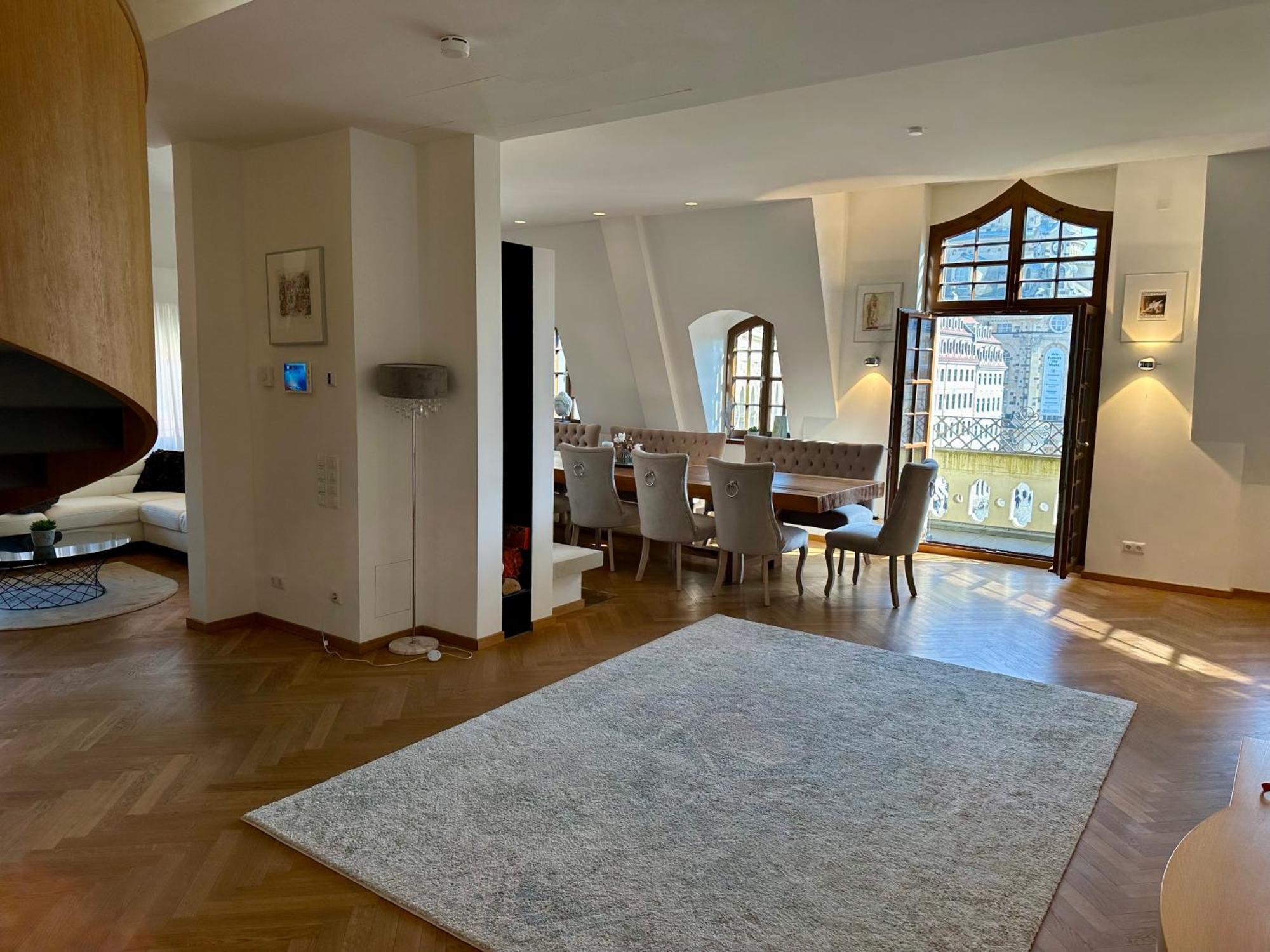 דרזדן Luxus Suite Mit Einmaligem Blick Auf Die Frauenkirche מראה חיצוני תמונה